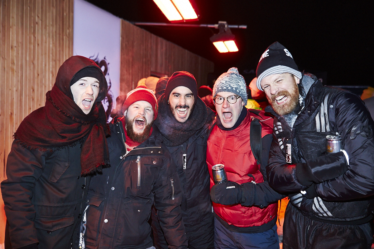 Barbe gelée et bière en slush à la première soirée de Igloofest avec le grand Gui Boratto