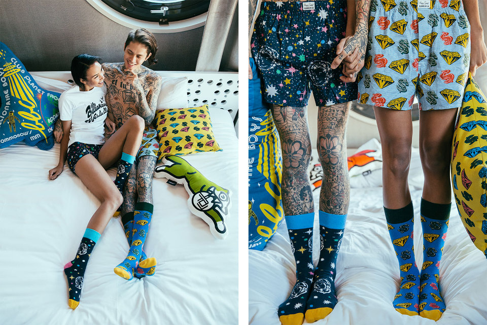Billionaire Boys Club X Happy Socks : une collaboration colorée qui propose une solution à la morosité des dessous masculins