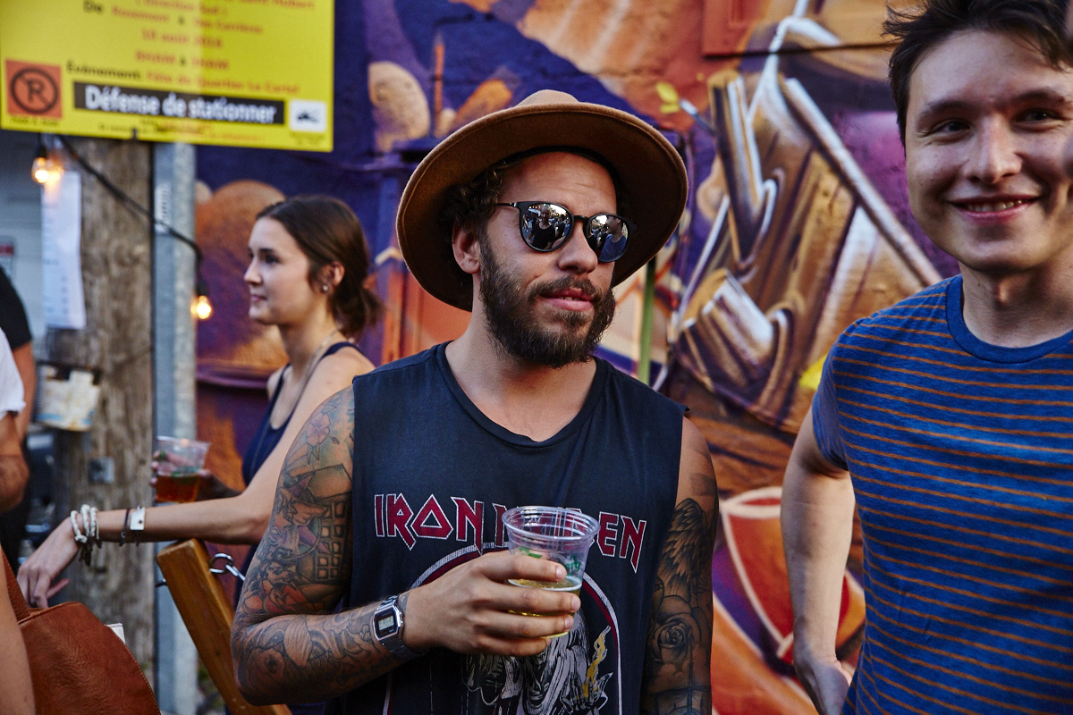 Un beer garden bien arrosé au St-Édouard pour Le Cartel et l’artiste HRVB