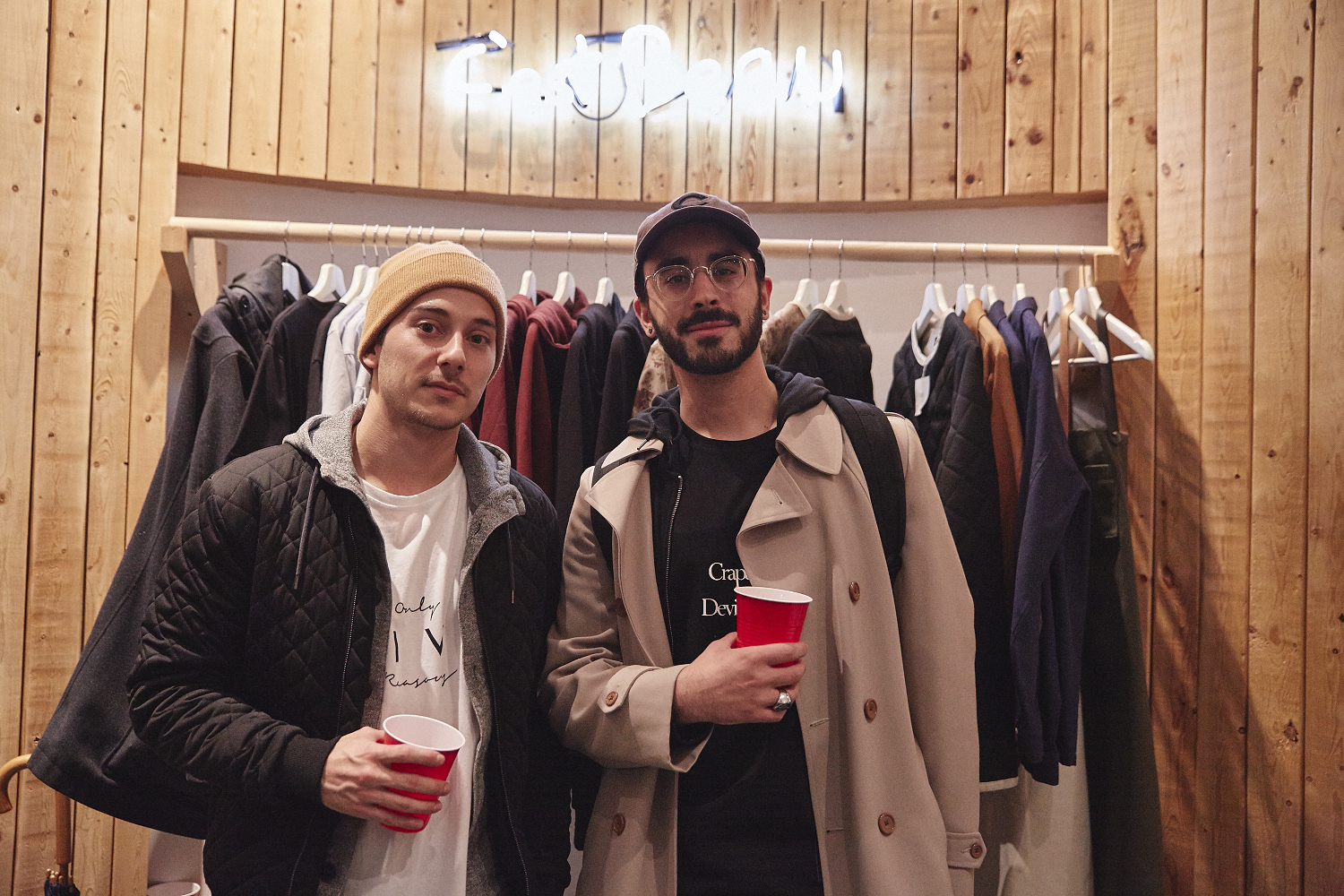 C'est Beau fête leur collection automne-hiver avec bière et barbier