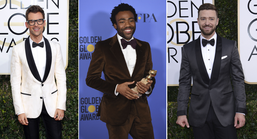 Les plus belles et pires tenues de soirée des hommes lors des Golden Globes 2017