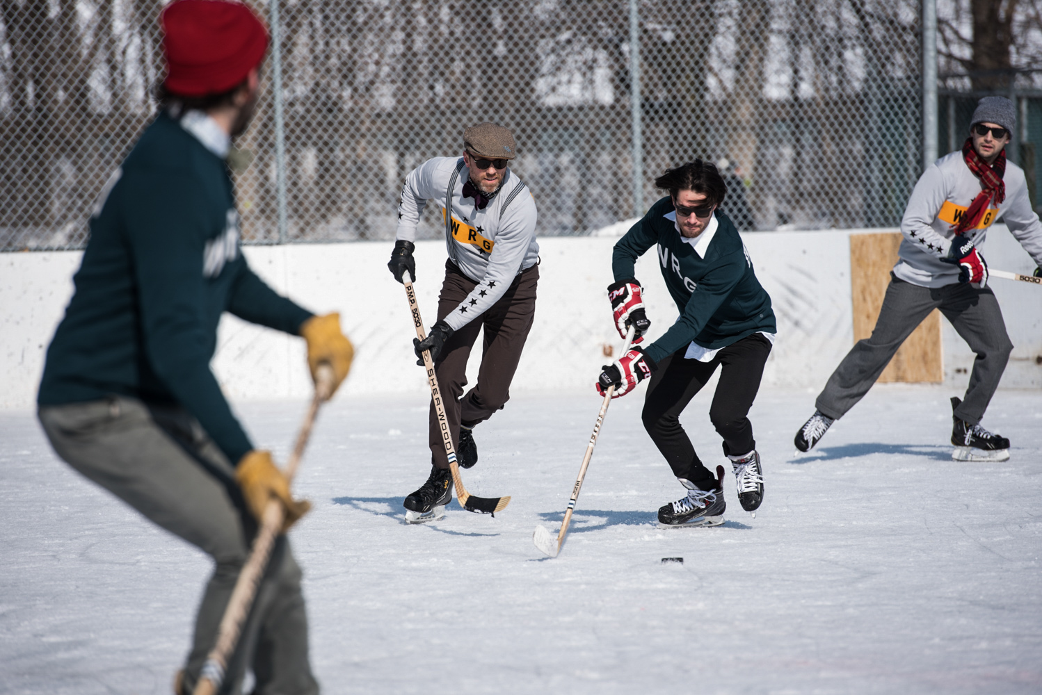 Gros match de hockey vintage et chic à Montréal par WRG [Galerie photo]
