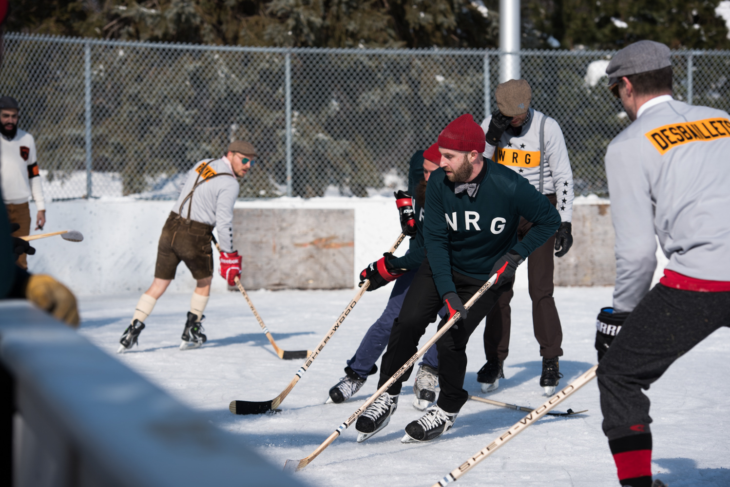 Gros match de hockey vintage et chic à Montréal par WRG [Galerie photo]