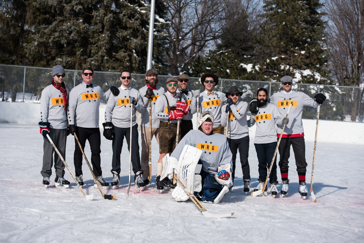 Gros match de hockey vintage et chic à Montréal par WRG [Galerie photo]