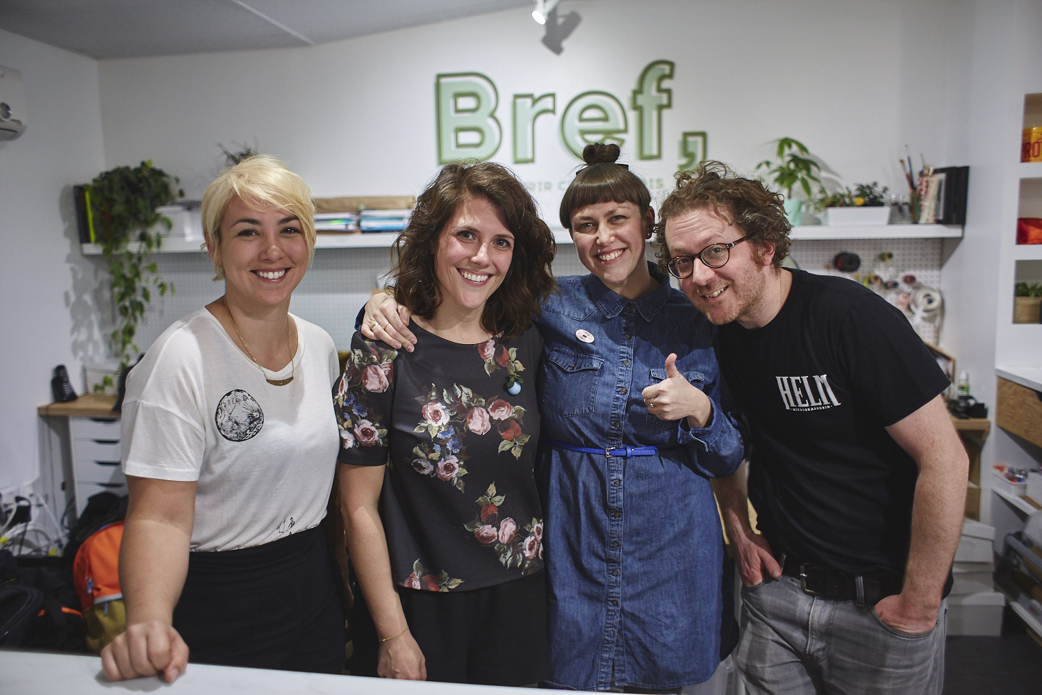 Sympa vernissage à la boutique éphémère Bref avec des artisans locaux