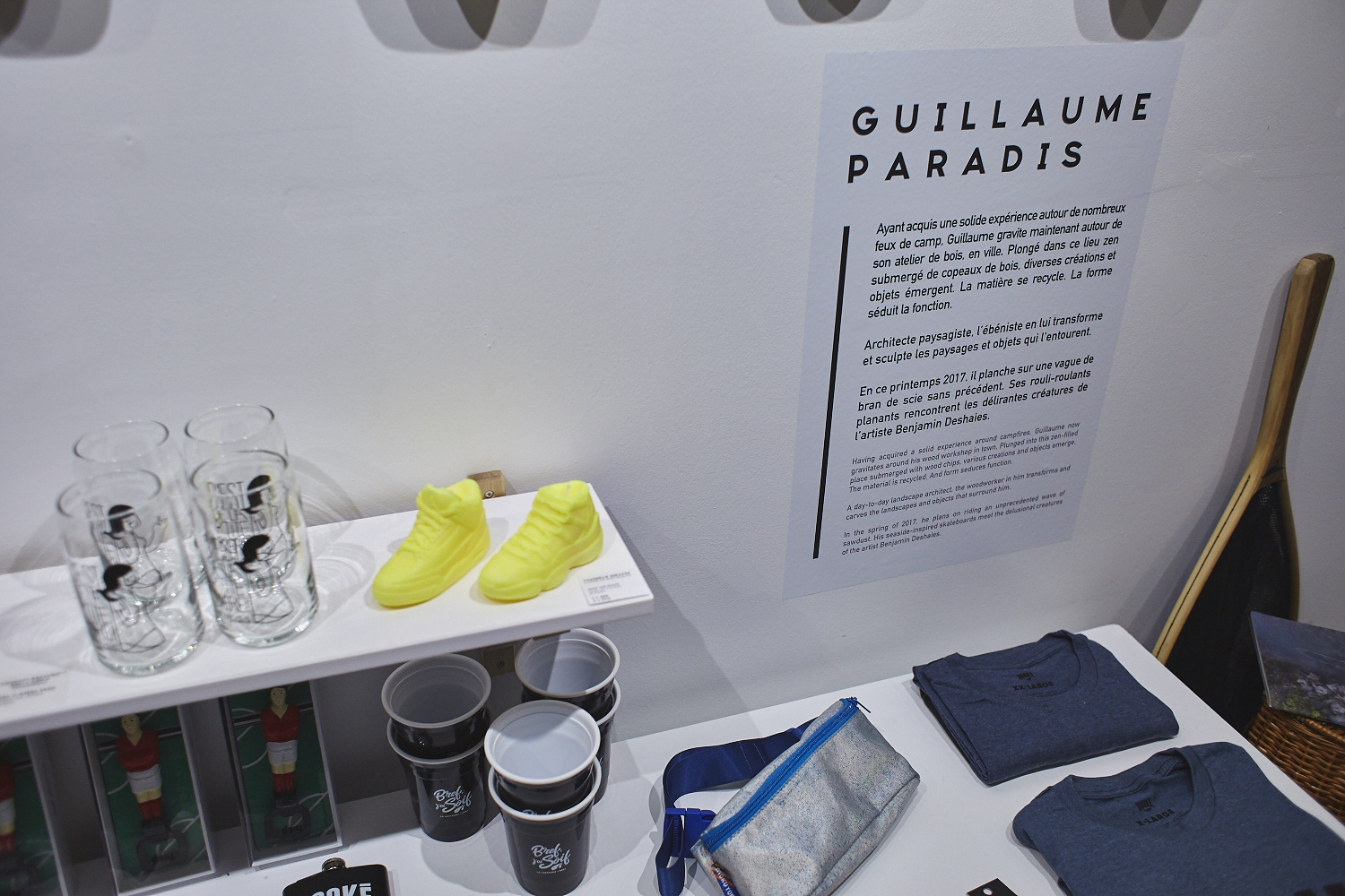 Sympa vernissage à la boutique éphémère Bref avec des artisans locaux