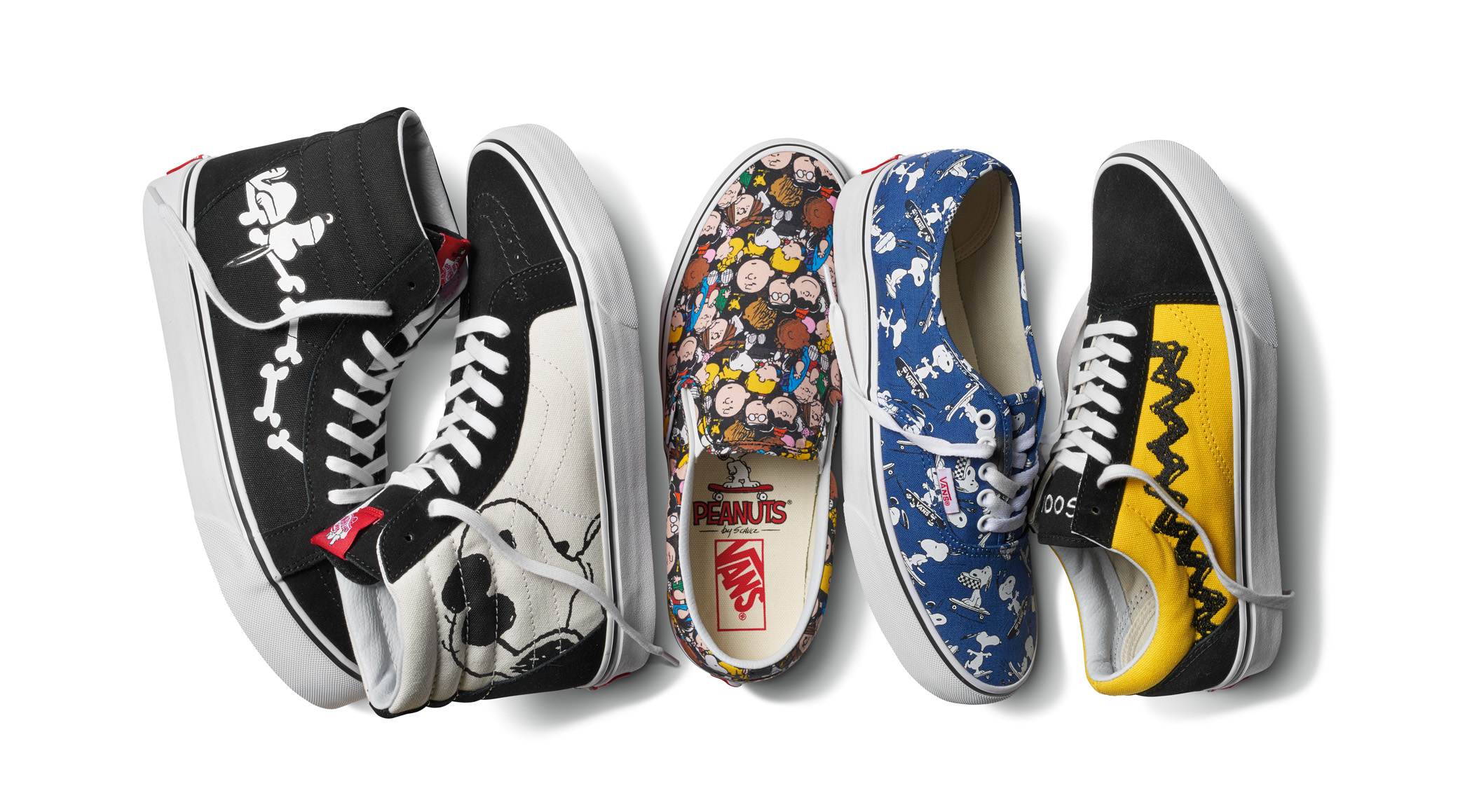 Snoopy et Charlie Brown à l'honneur sur des sneakers Vans X Peanuts