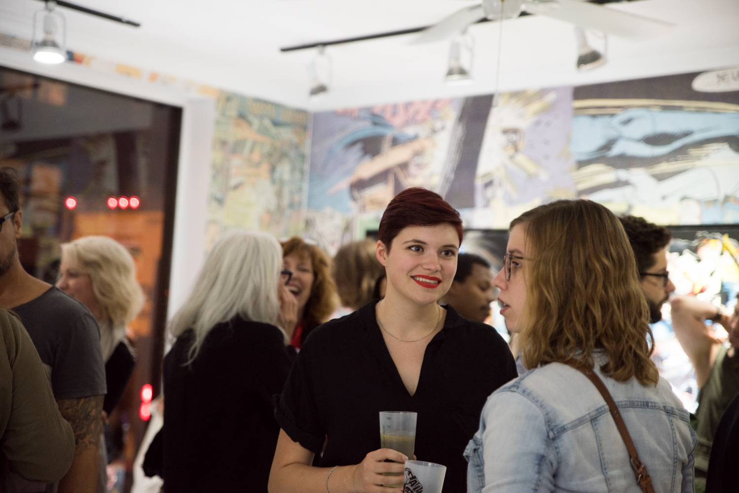 Vernissage de l'exposition de Sandra Chevrier à la Galerie C.O.A