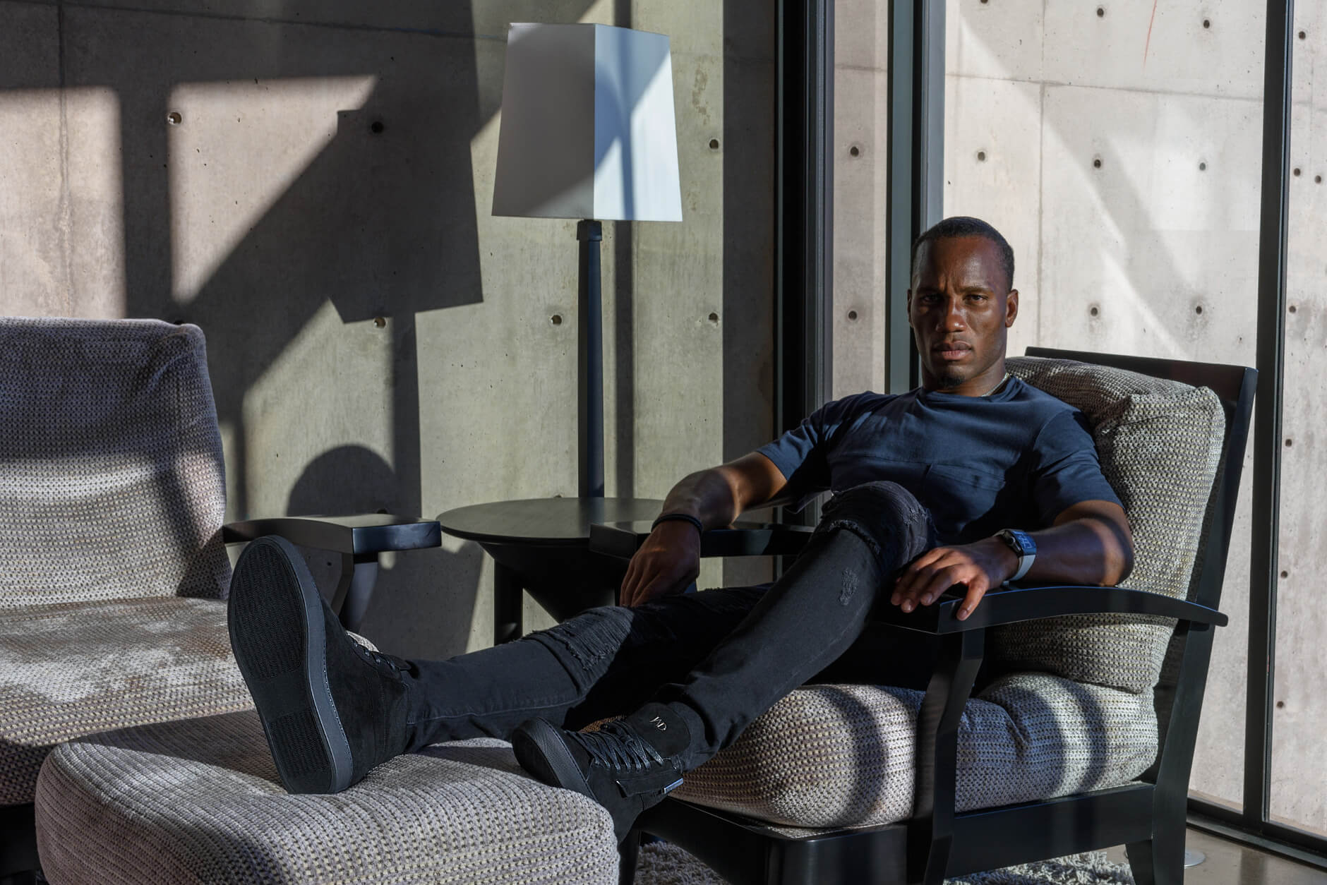 Didier Drogba et le designer montréalais Jordan Alexander lancent des sneakers de luxe