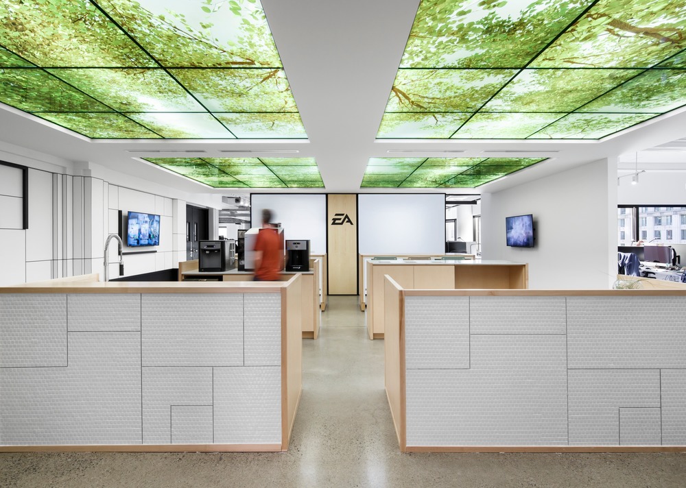 Voyez les bureaux montréalais d'Electronic Arts: beaux, designs et colorés [Photos]
