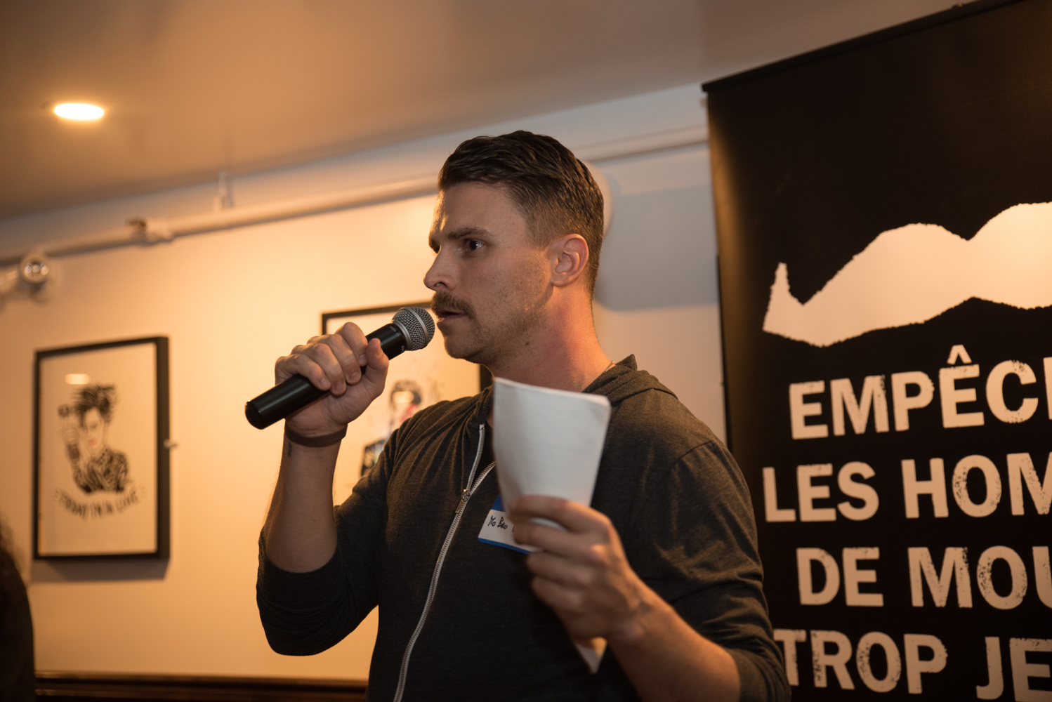 Movember: des moustaches pour la bonne cause au Burgundy Lion