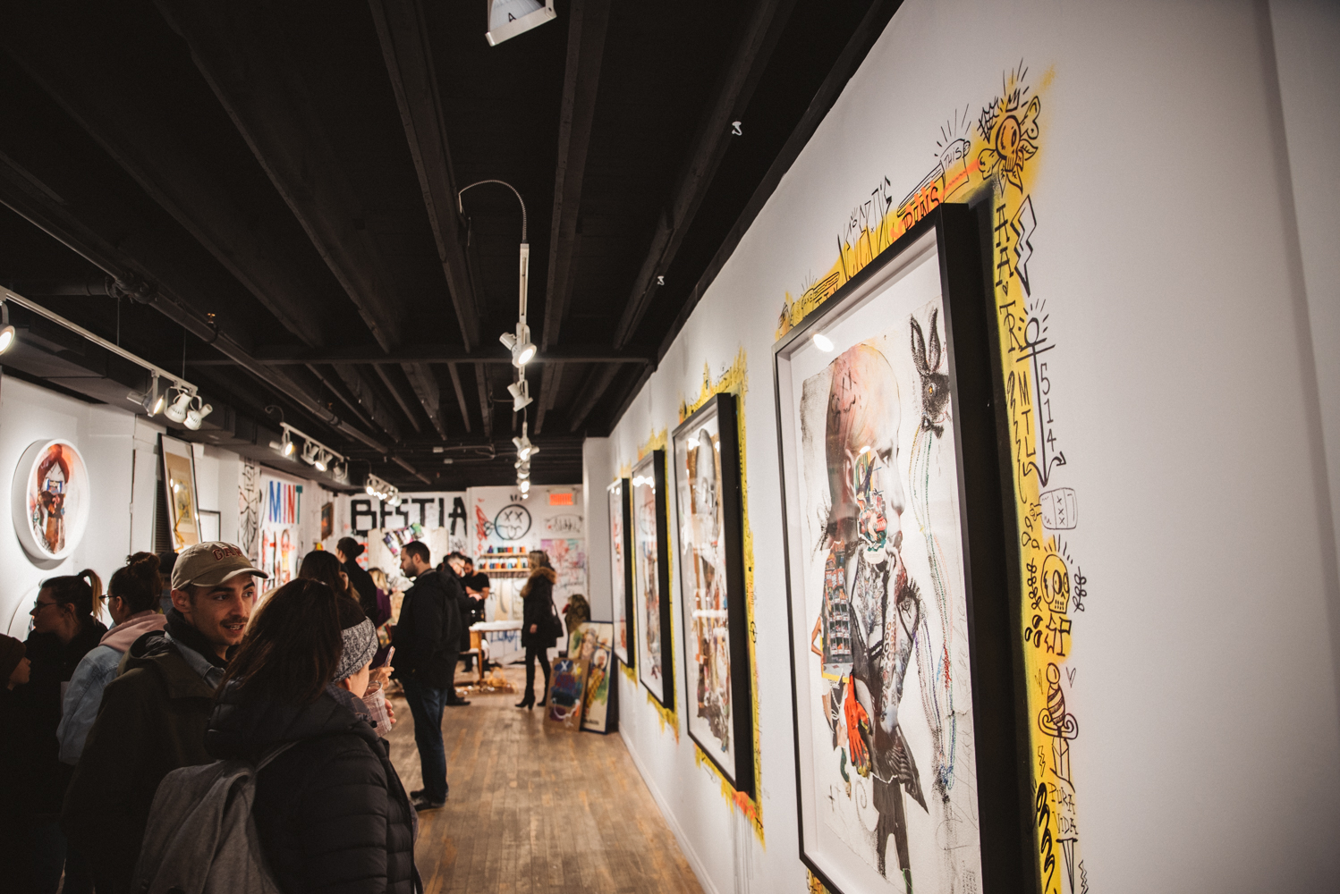 Le fabuleux vernissage de Stikki Peaches, entre art de rue et mode [Photos]