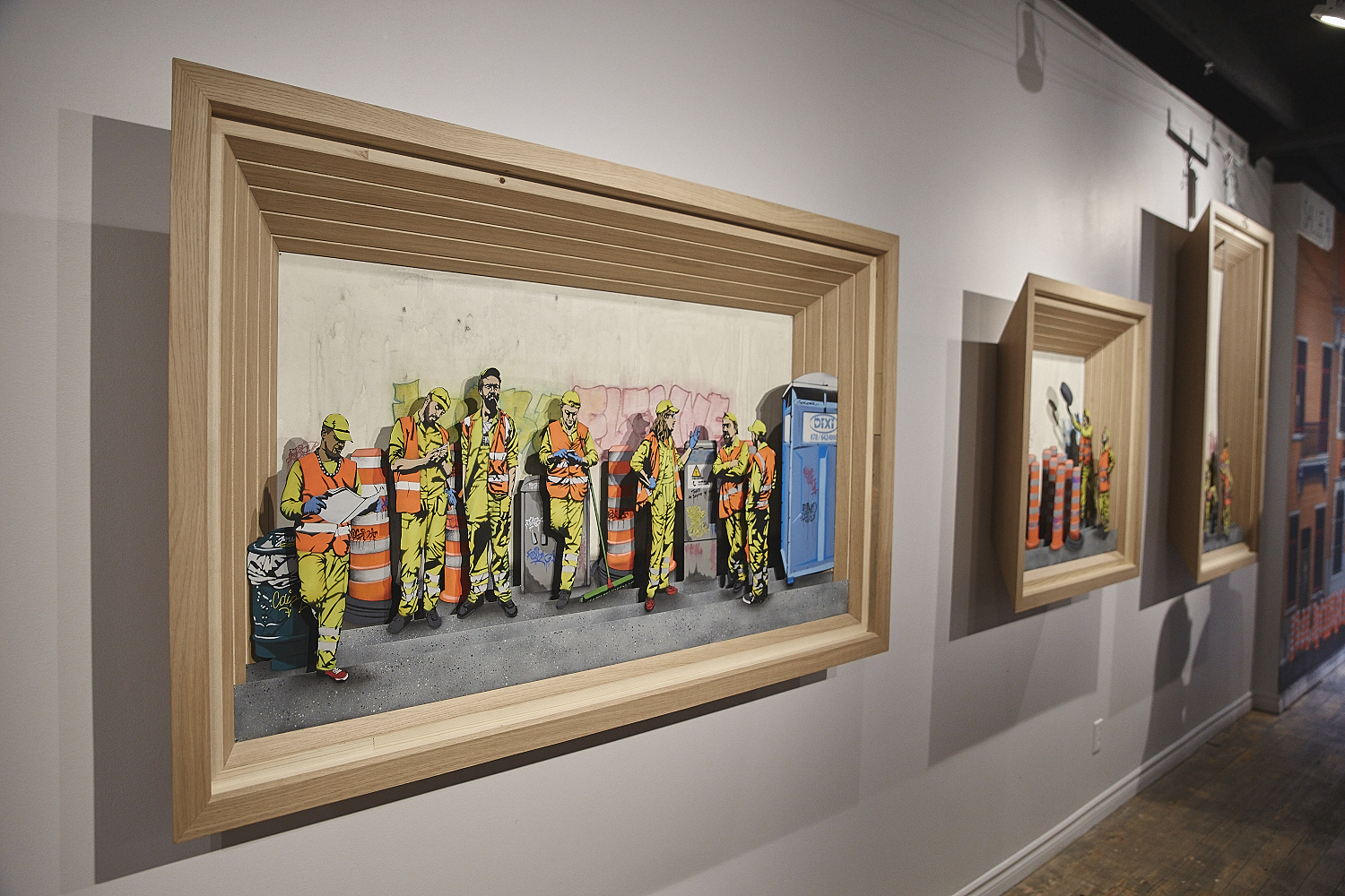 L'expo 'The orange cone festival'  un clin d’œil aux cônes oranges de Montréal [Photo]