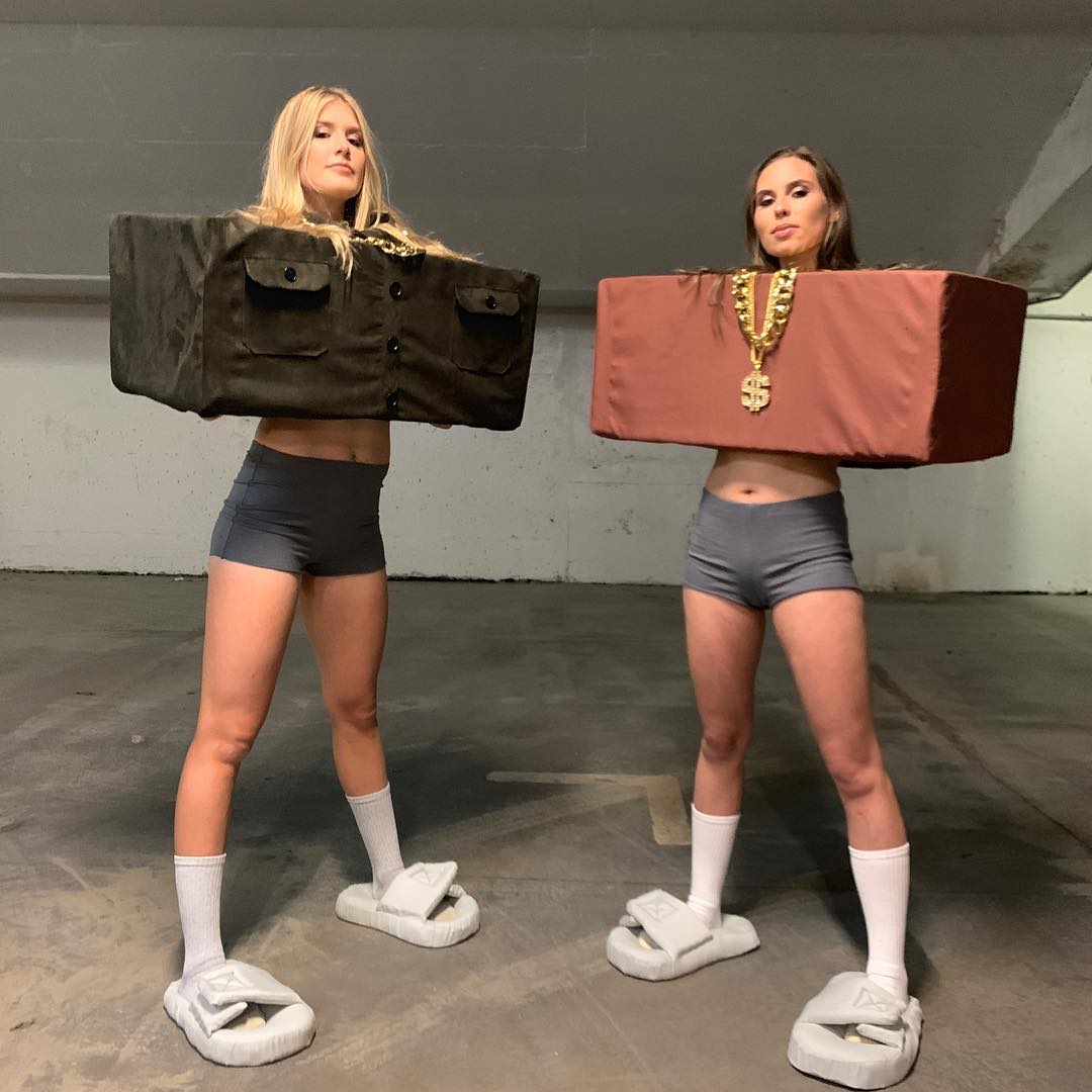 Eugénie Bouchard en Kayne West et en sexy arc-en-ciel pour l&rsquo;Halloween [Photos]