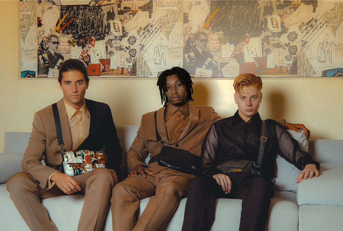 Fendi met de l&rsquo;avant ses sacs pour homme avec Marc Forné, Leo Mandella et Nasir Dean [PHOTOS]