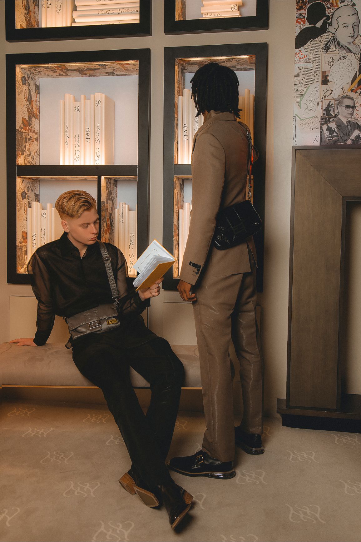 Fendi met de l'avant ses sacs pour homme avec Marc Forné, Leo Mandella et Nasir Dean [PHOTOS]