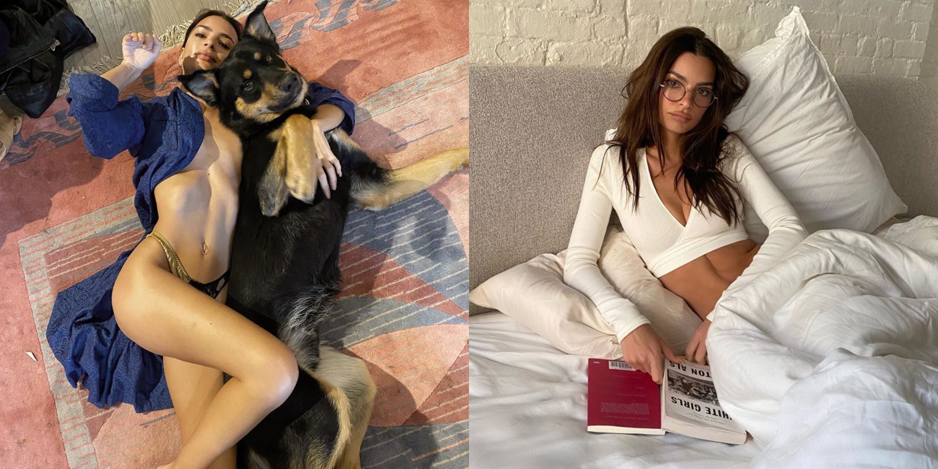 Emily Ratajkowski demande de rester à la maison