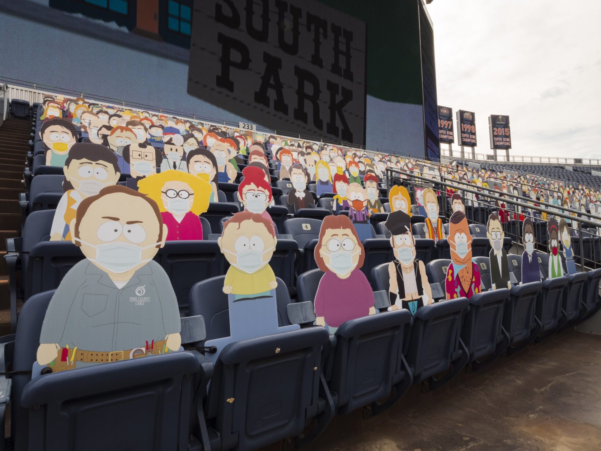 Les personnages de «South Park» assistent à un match de football [PHOTOS]!