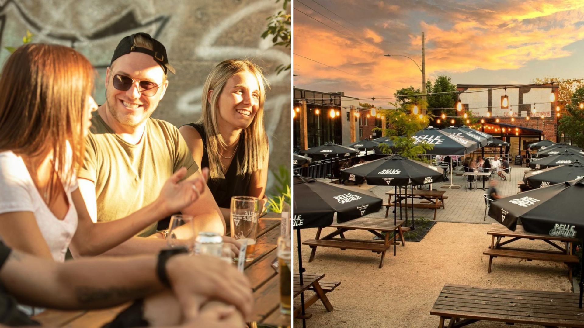 Belle Gueule a ouvert son immense terrasse et propose des bières en exclusivité!