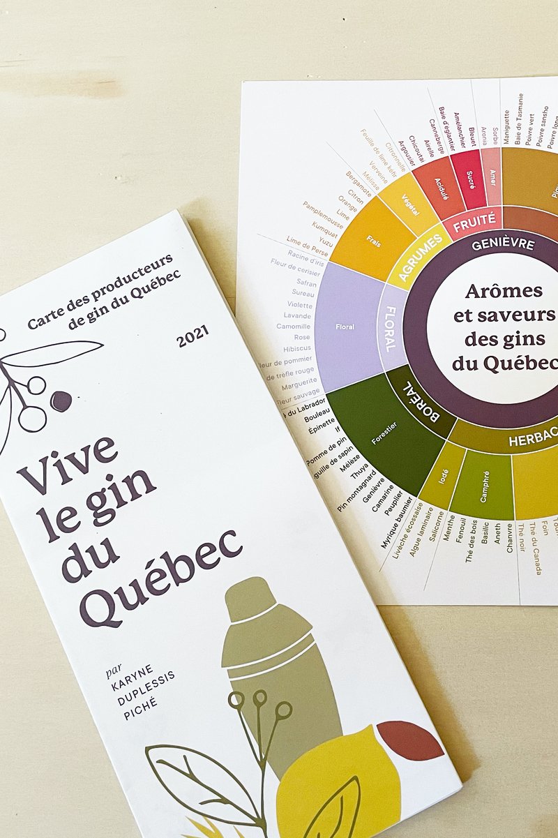 CARTE VIVE LE GIN DU QUÉBEC + CERCLE DES AROMATES