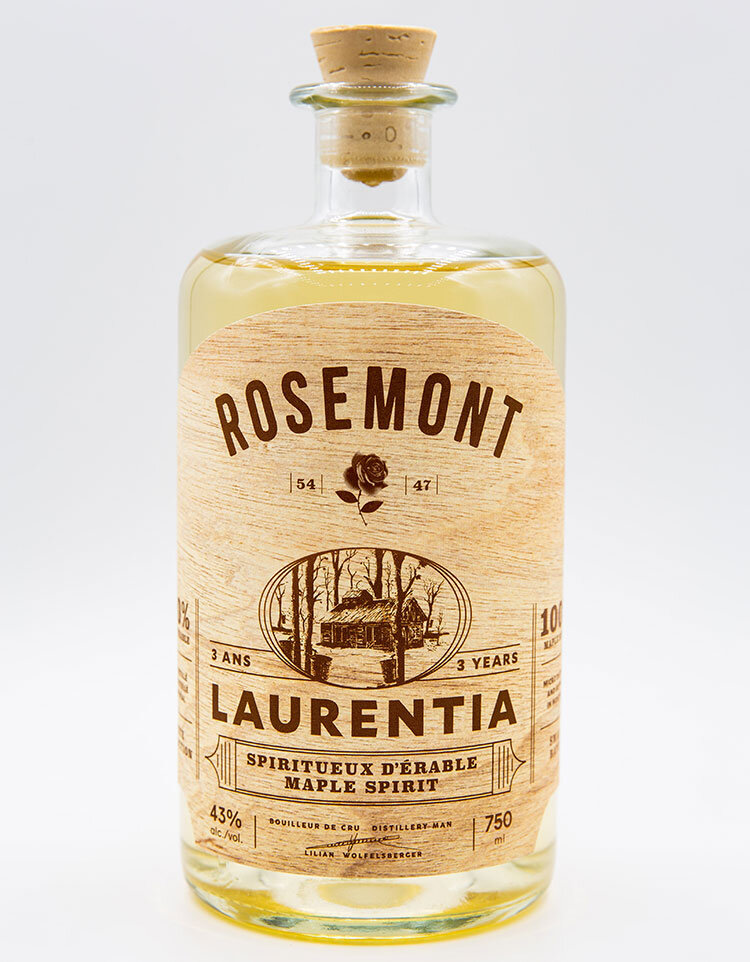 Eau-de-vie d'érable Rosemont Laurentia 3 ans