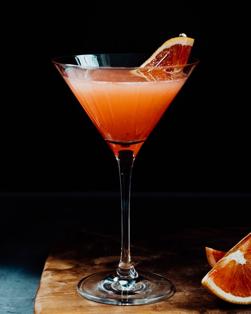 Martini à l'orange sanguine