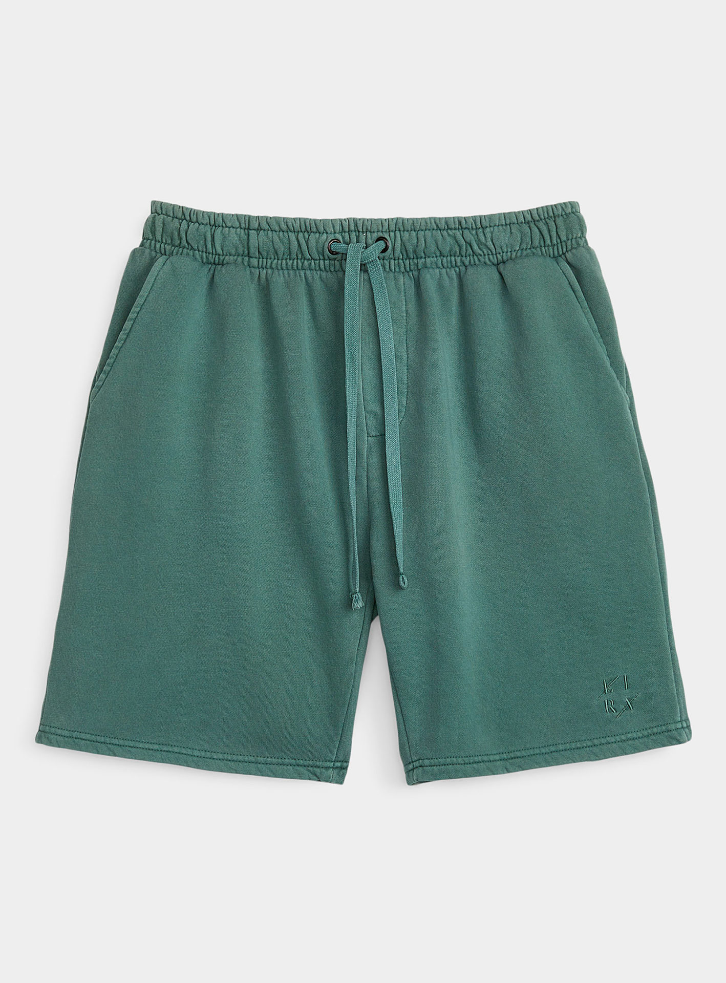 Short en molleton délavé