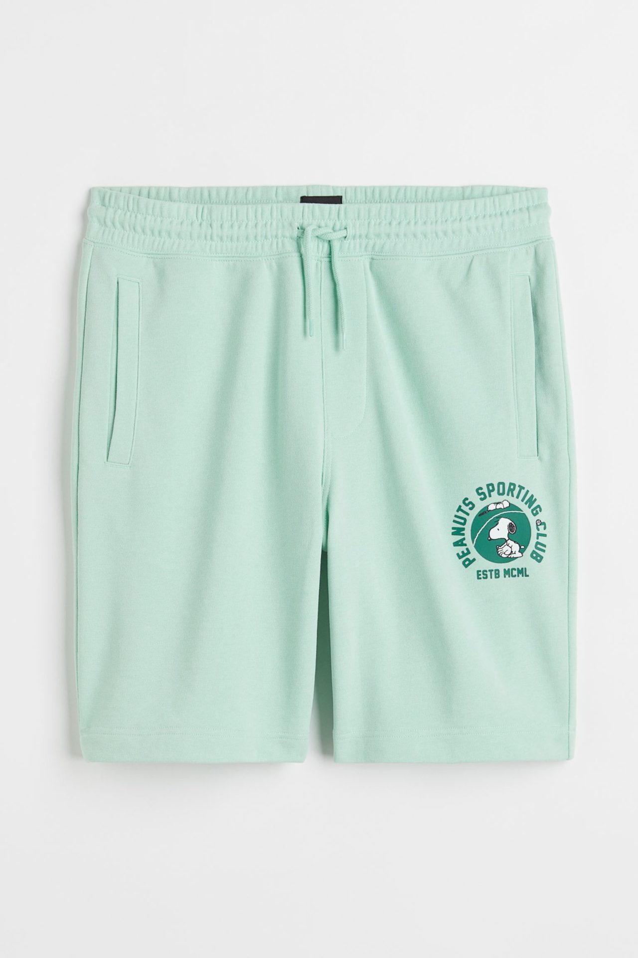 Short imprimé classique en molleton