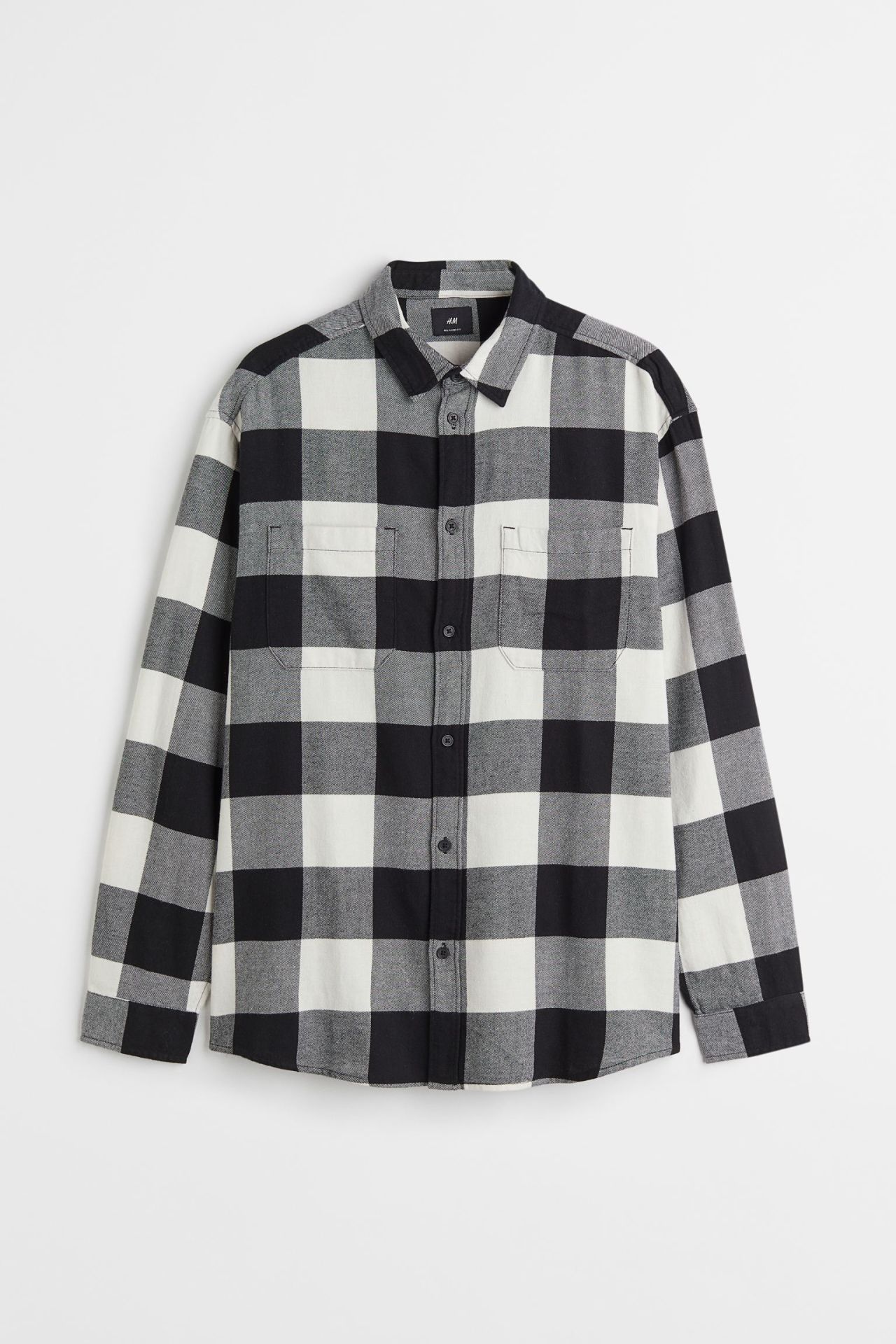 Chemise à carreaux – blanc et noir