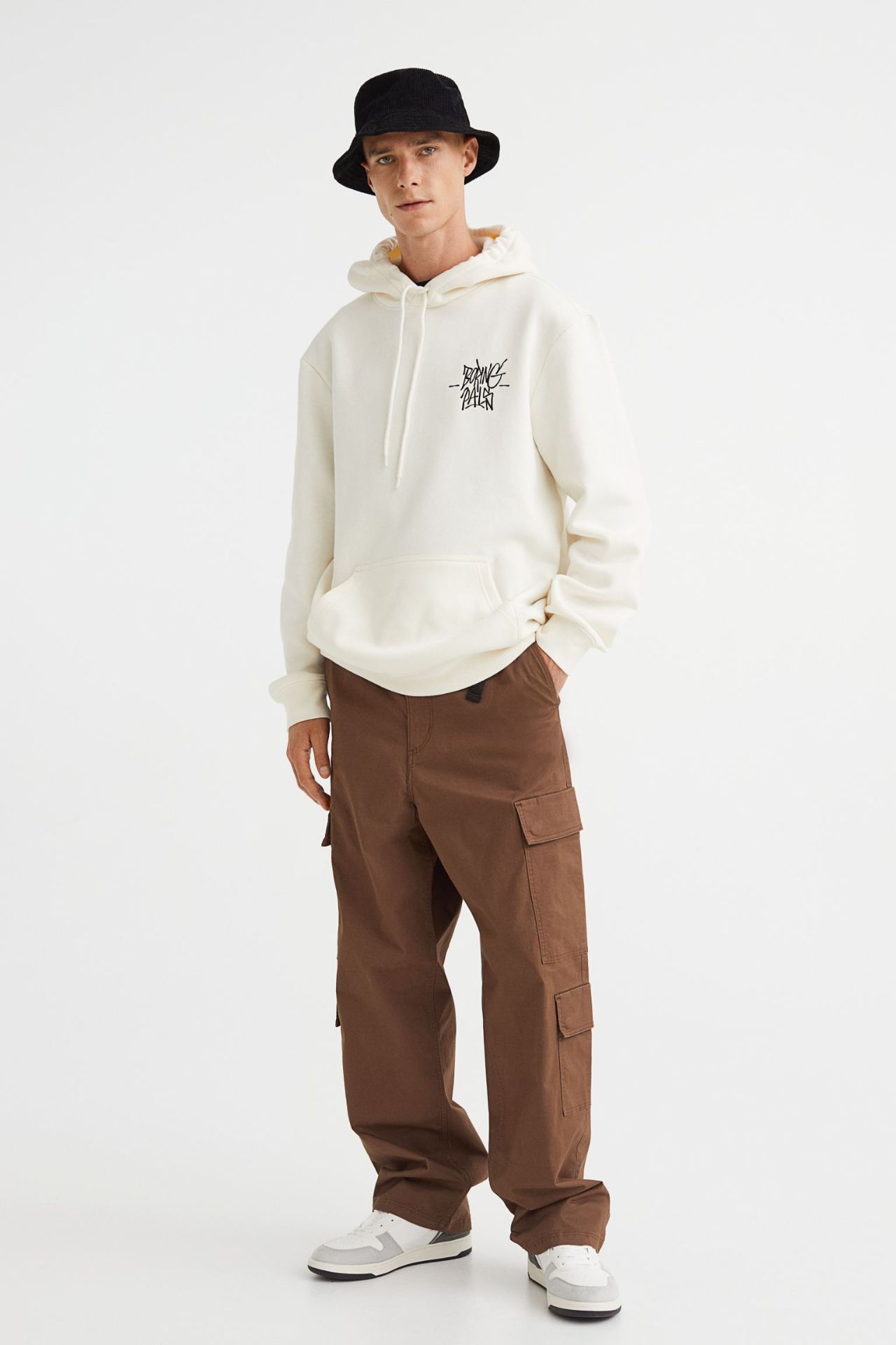 Pantalon cargo taille ample