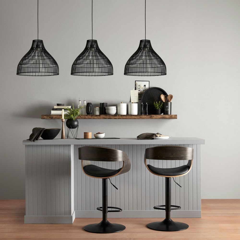 Tabouret ajustable en similicuir