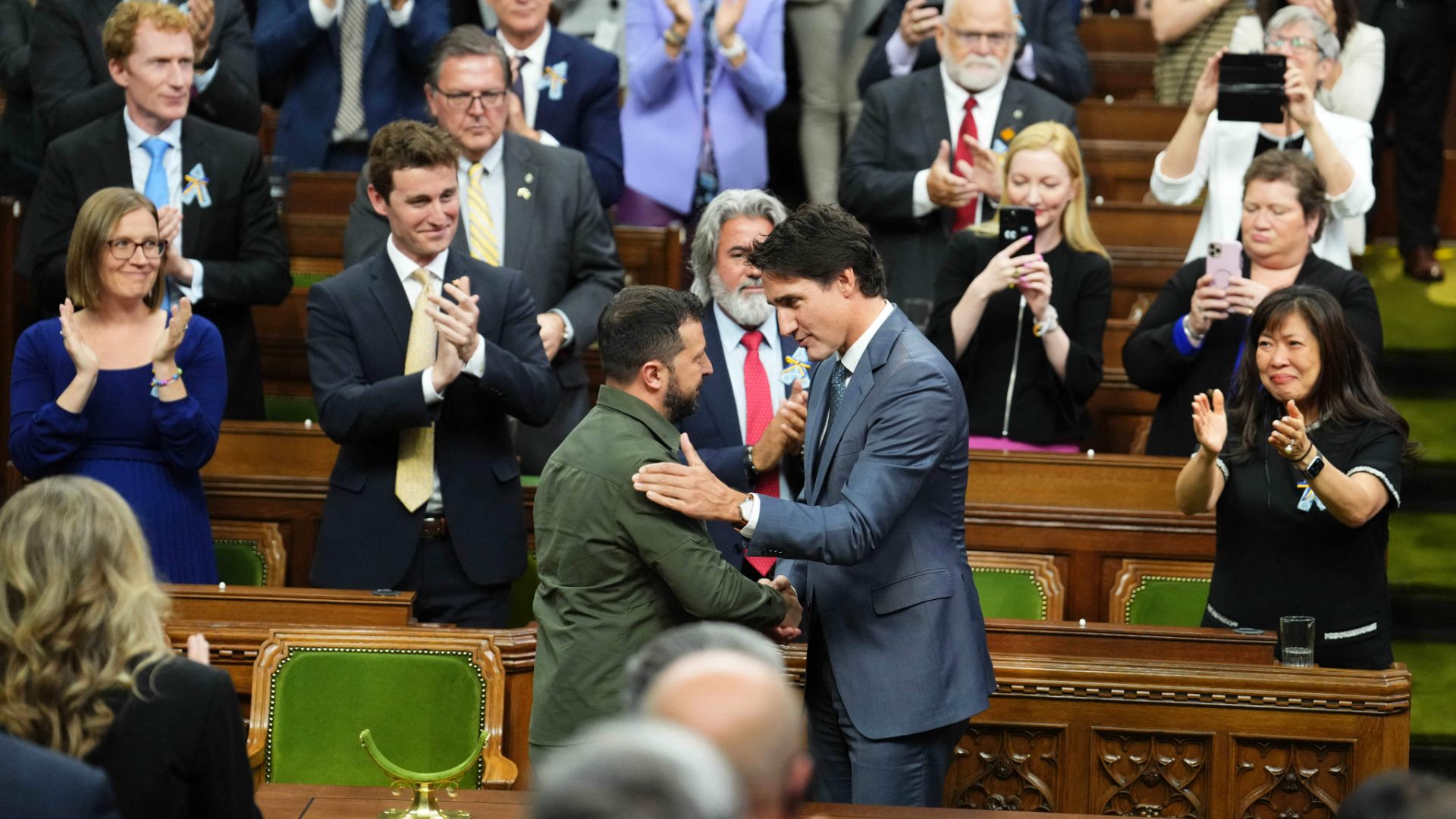 Volodymyr Zelensky, Justin Trudeau