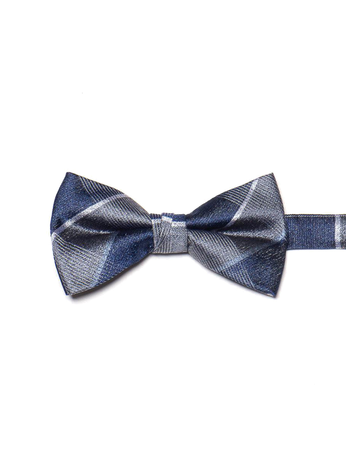Noeud papillon bleu à carreaux
