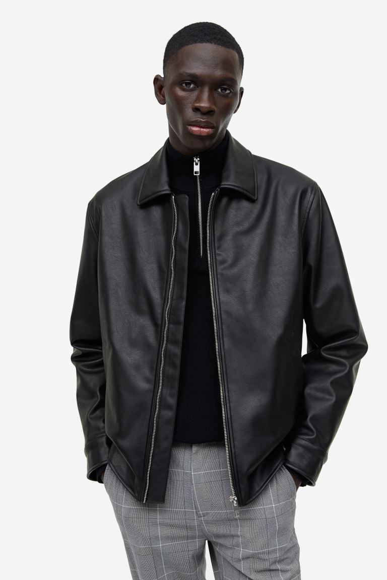 Veste en similicuir
