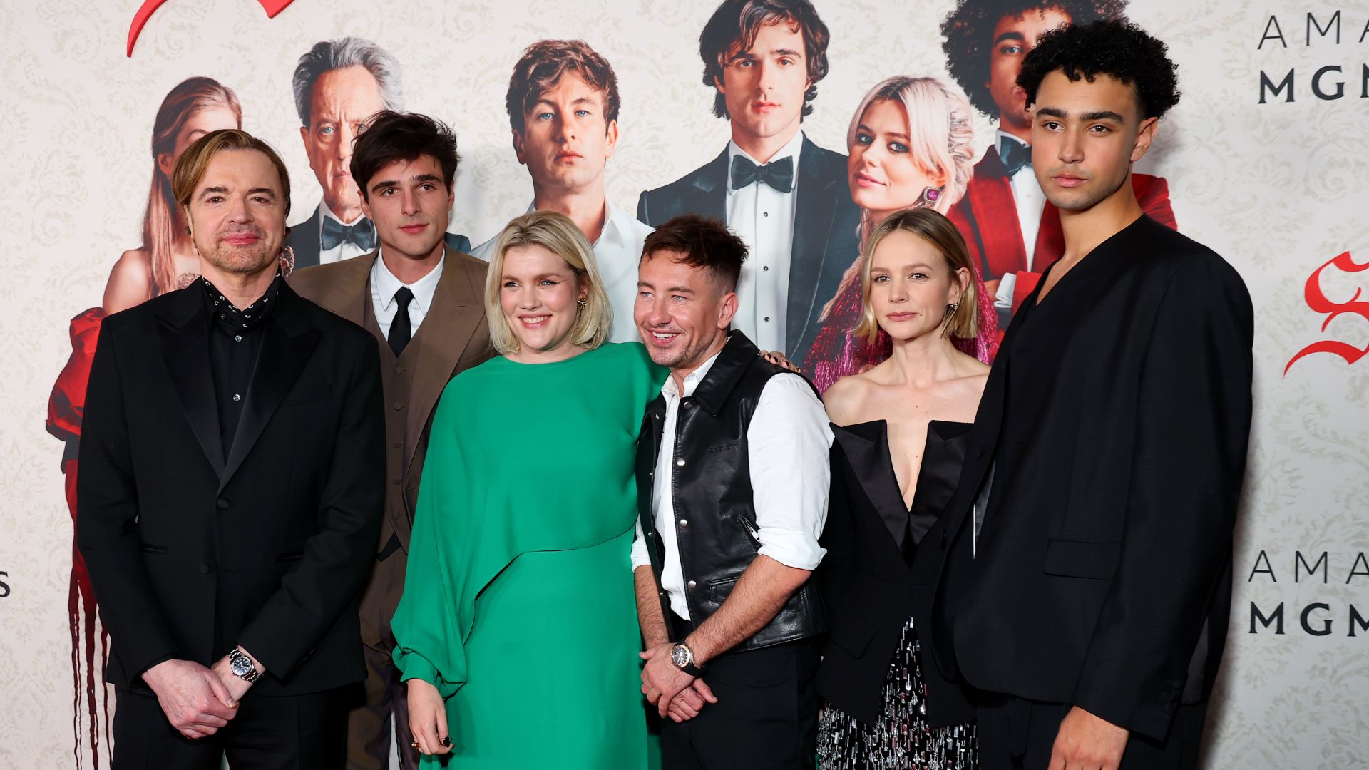Paul Rhys, Jacob Elordi, Emerald Fennell, Barry Keoghan, Carey Mulligan, Archie Madekwe